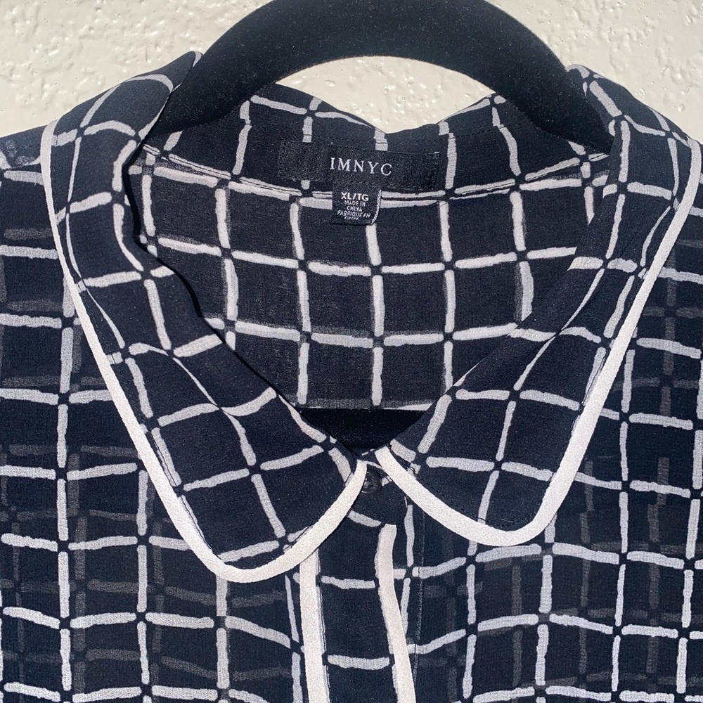Blouse Imnyc Window Pane View 2